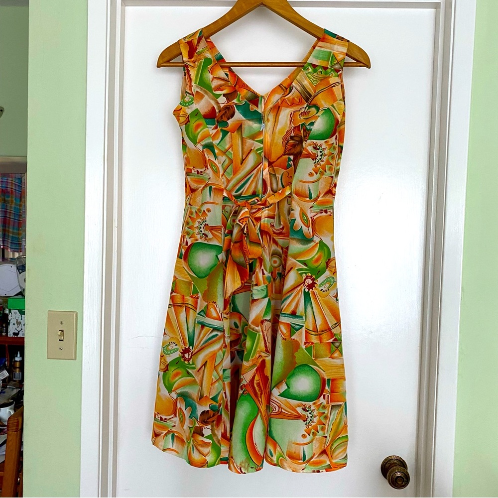 Beautiful summer print tailor made dress
